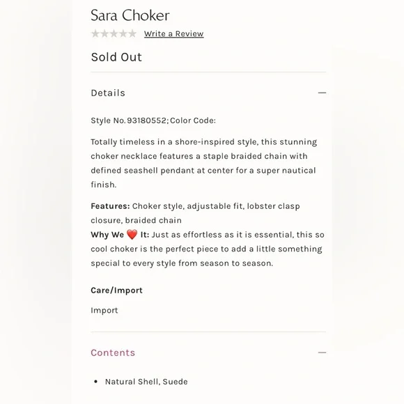 NWT Free People Sara Choker Necklace Seashell Suede New $38 retail - Picture 6 of 6